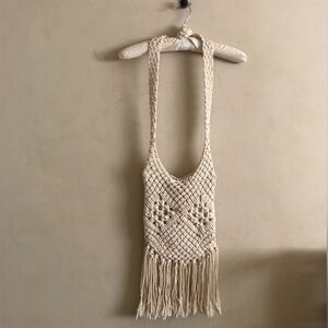 Vintage Macrame Hippie Bag
